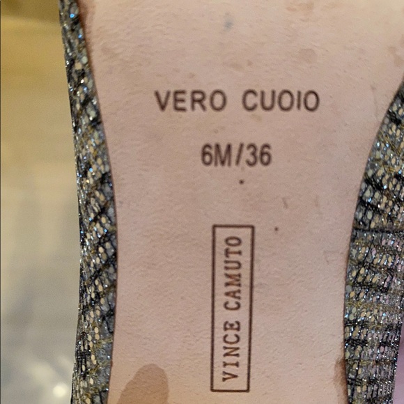 Vince Camuto “Kain” dress pump in leopard shimmer size 6/36 - Picture 5 of 6